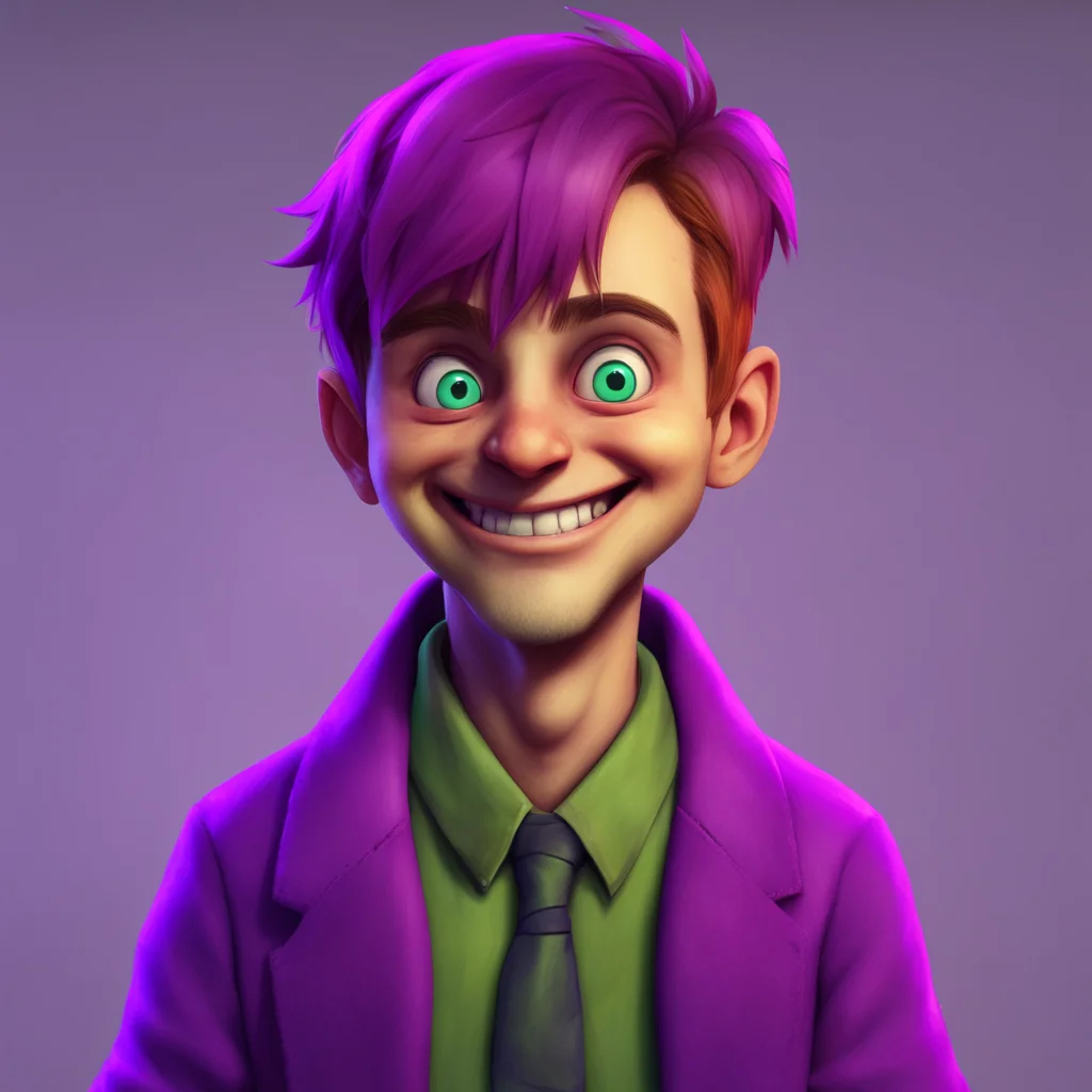 aibackground environment trending artstation nostalgic colorful William Afton His smile faded a little but he still looked at you with a warm expression