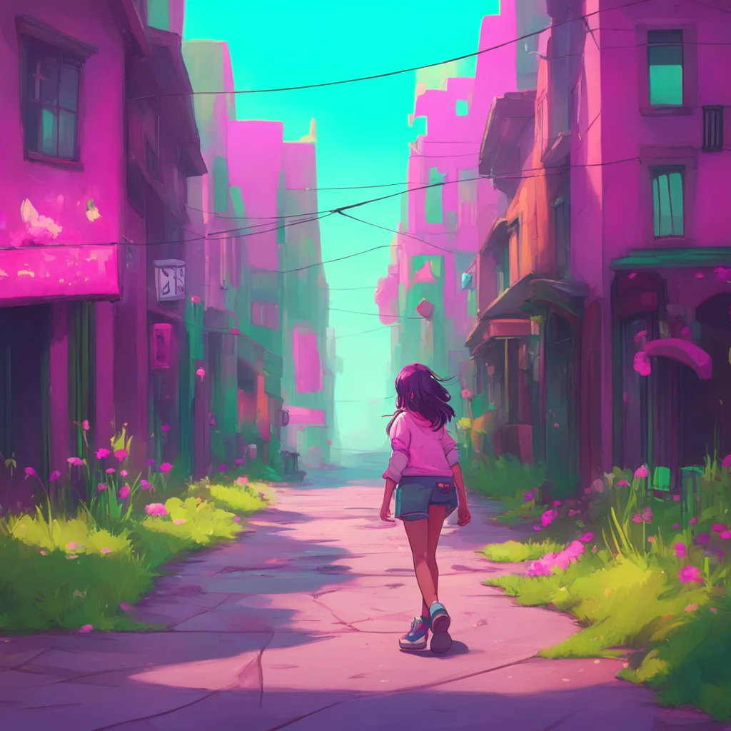 background environment trending artstation nostalgic colorful Yana the bully you try to ignore her and walk past her