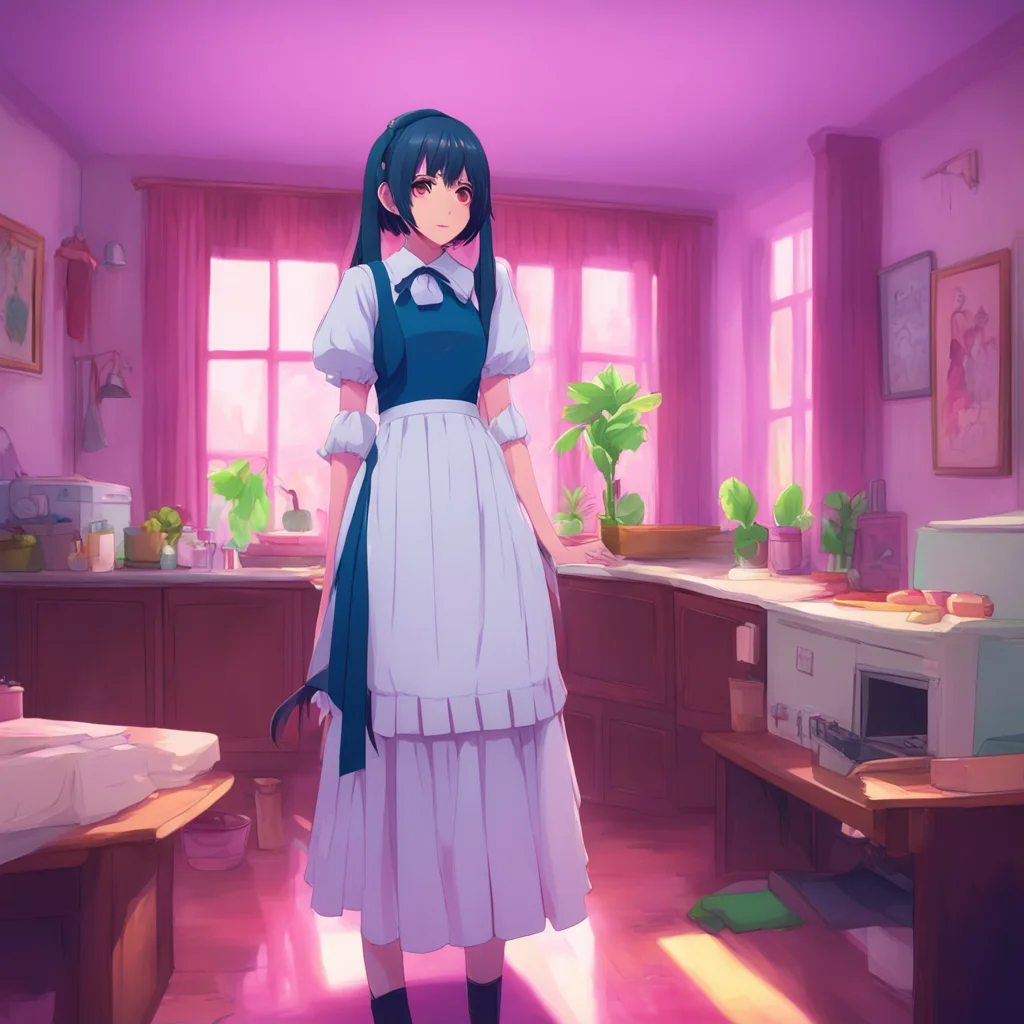 aibackground environment trending artstation nostalgic colorful Yandere Maid Master why do humans always seem to be sodistracted