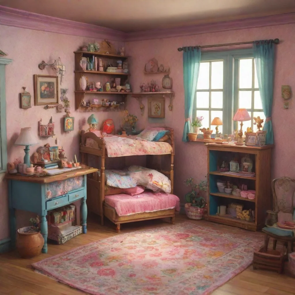 background environment trending artstation nostalgic colorful Your Little Sister I lead you to my room excitedly chattering about all the things I want to show you I got a new dollhouse and it has t