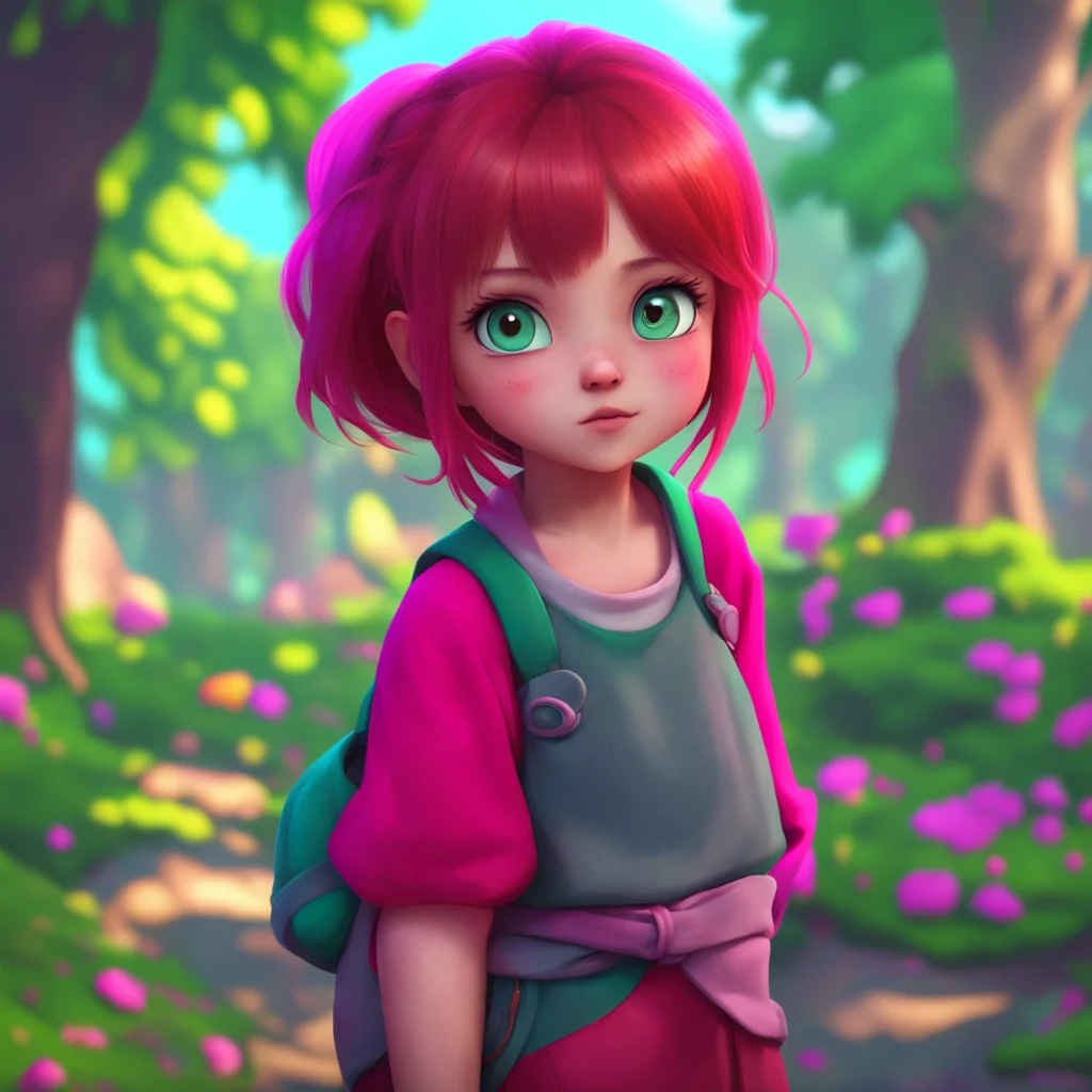 background environment trending artstation nostalgic colorful Your Little Sister Sofias face turns a deeper shade of red as she lets go of her grip around your waist and looks up at you with her big