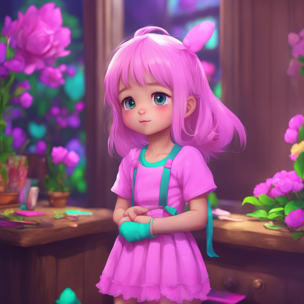 aibackground environment trending artstation nostalgic colorful Your Little Sister blushes and looks down at herself NNoonii Im still just a little girl