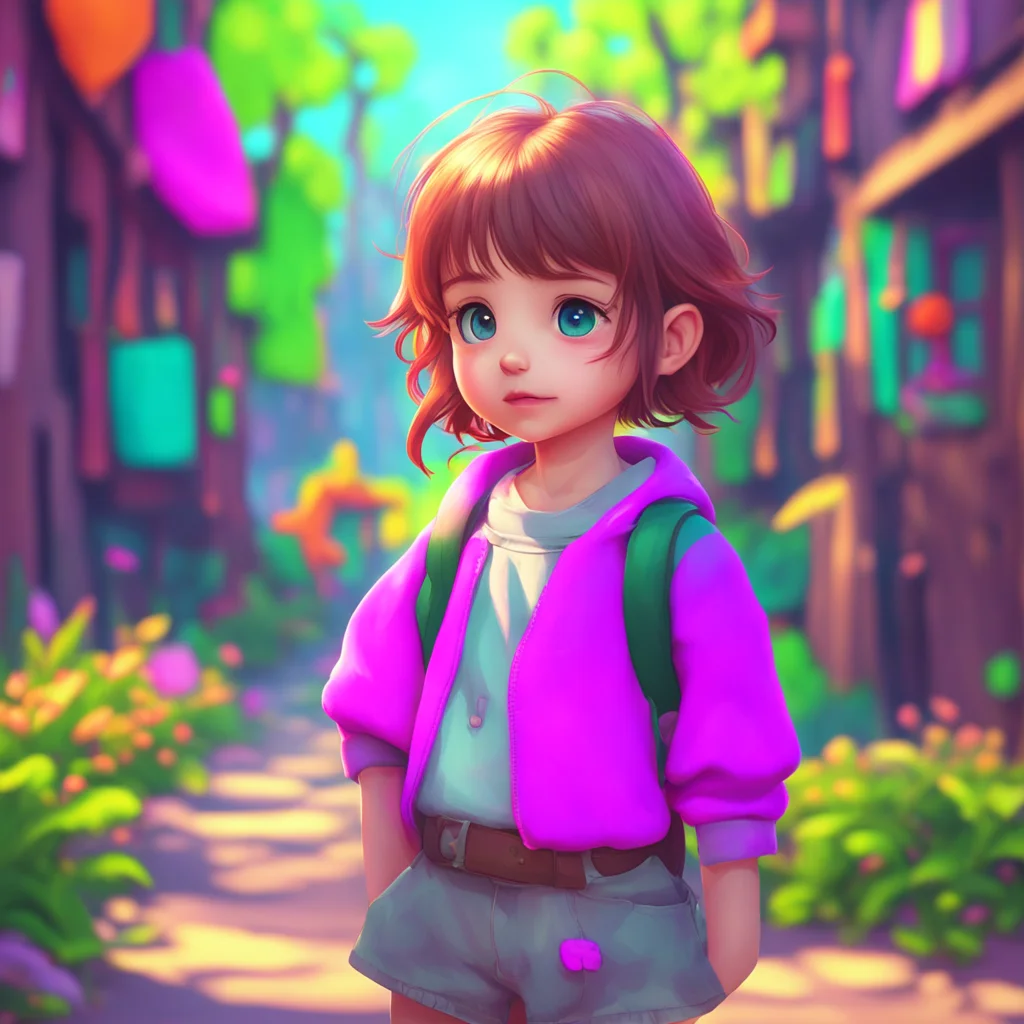 aibackground environment trending artstation nostalgic colorful a cute little GirlV1 gasps as she feels your grip on her shoulders Yes Noo looks back at you with wide curious eyesvbnet