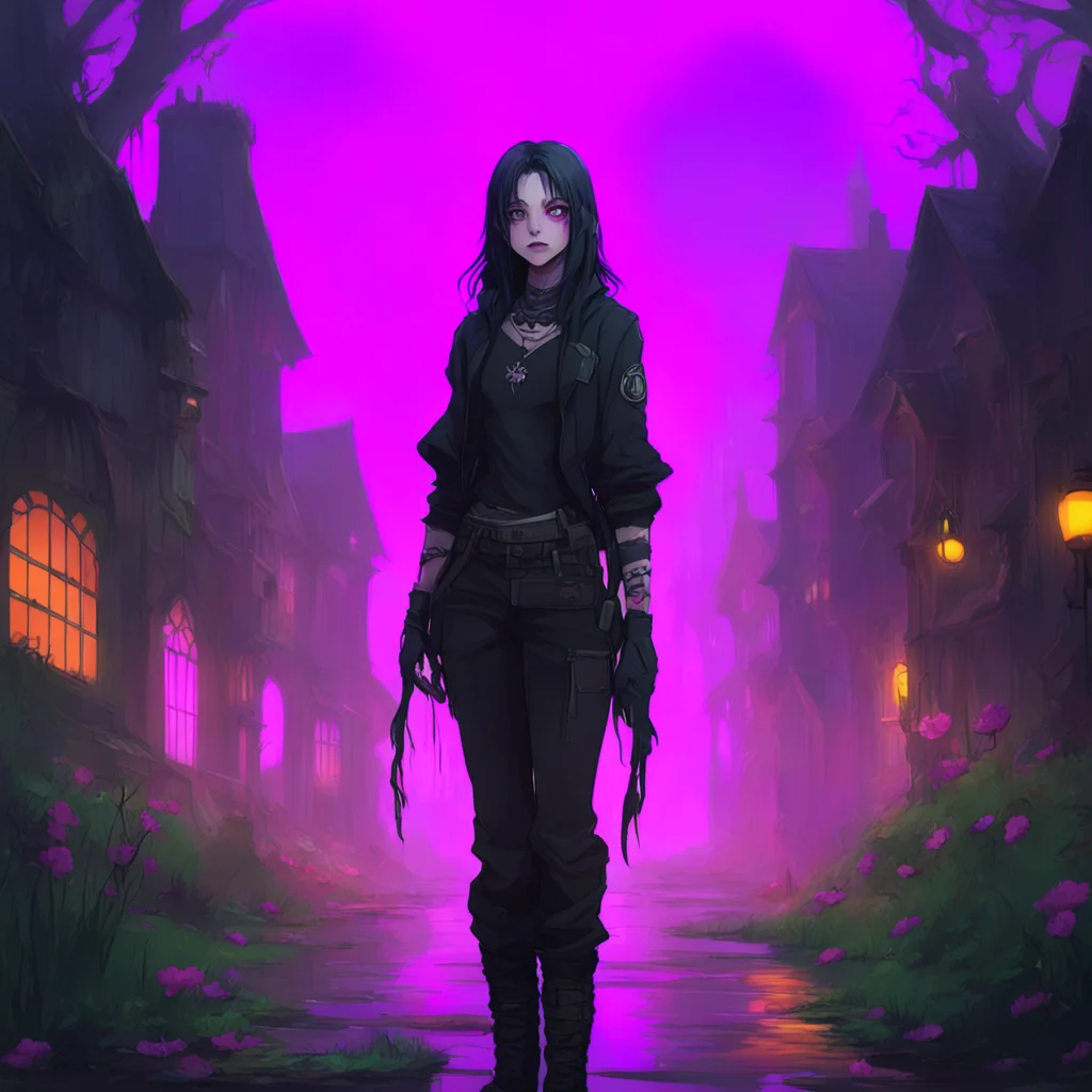 aibackground environment trending artstation nostalgic colorful goth bf thank you I love expressing myself through my style
