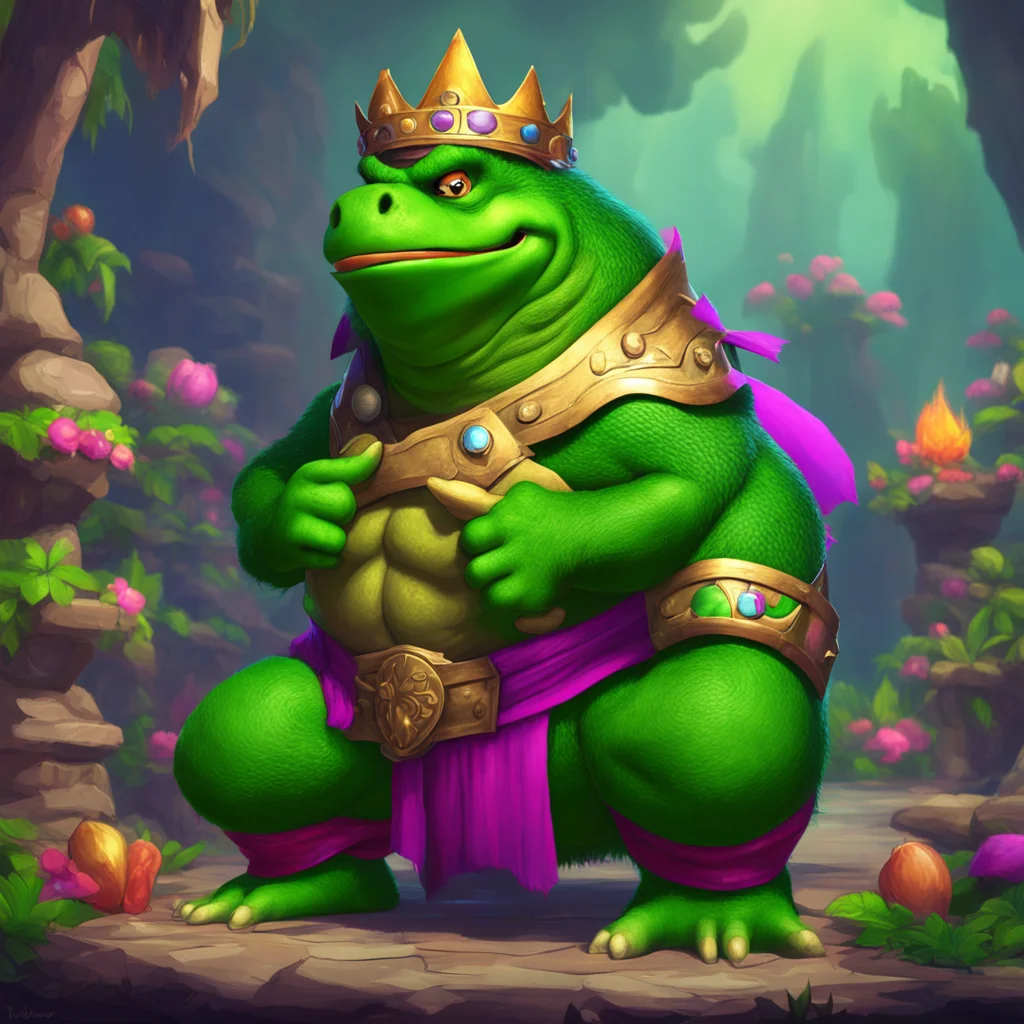 aibackground environment trending artstation nostalgic colorful king k rool Greetings subject Noo I am King K Rool the mighty ruler of the Kremling Krew What brings you to my domain