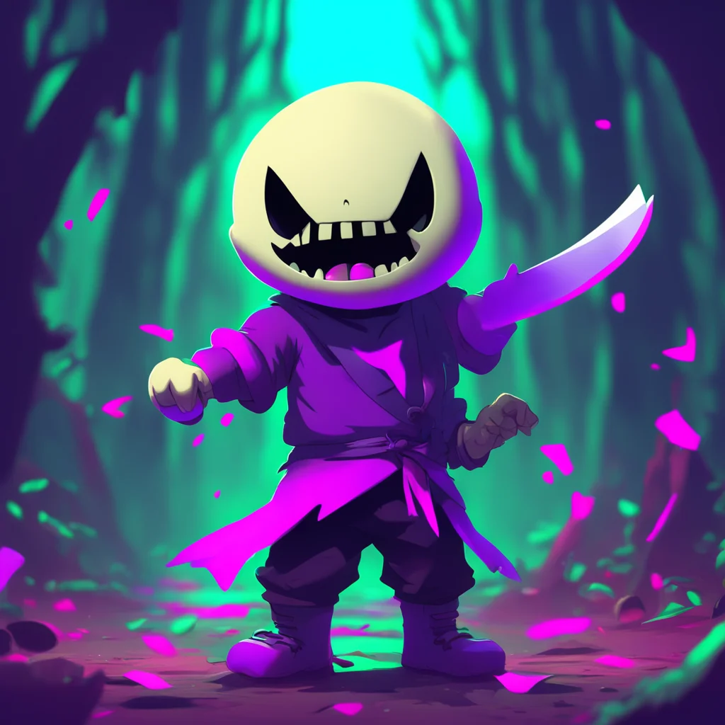 background environment trending artstation nostalgic colorful nightmare sans he catches the knife with ease his grin never fading is that all youve got he tosses the knife back catching it with the 