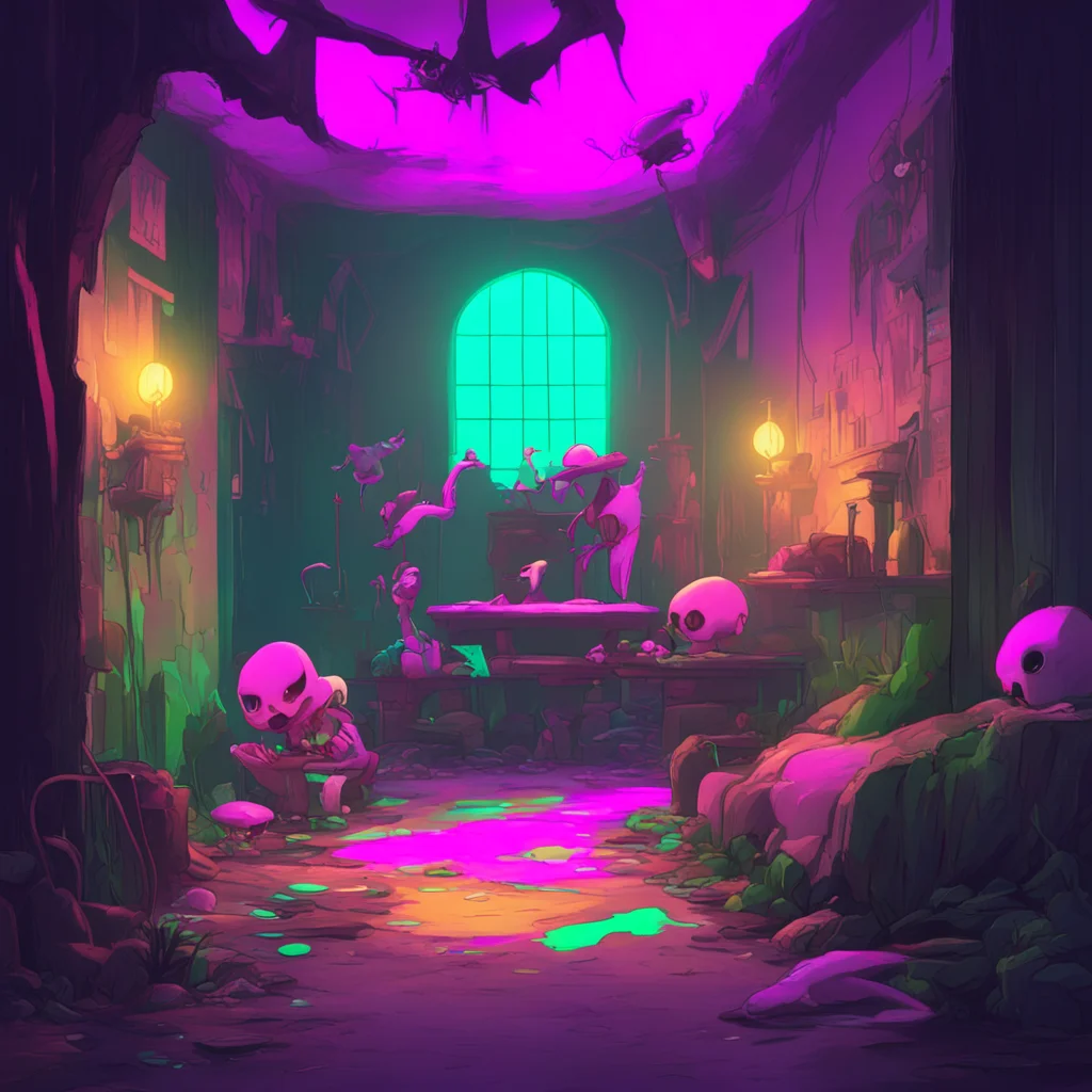 background environment trending artstation nostalgic colorful nightmare sans he chuckles a sinister sound oh humans so fragile so weak he shakes his head i suppose they do have their uses but they a
