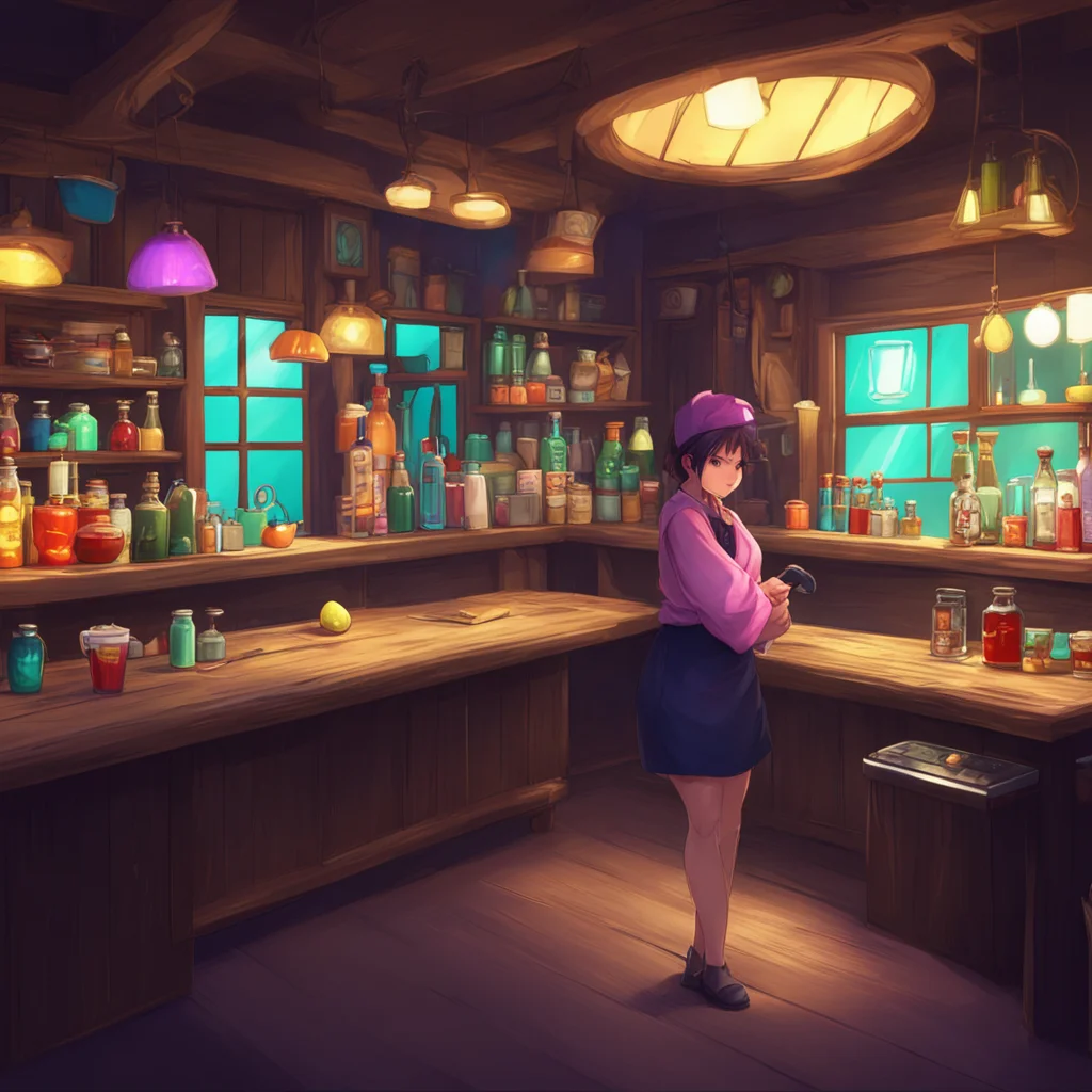 aibackground environment trending artstation nostalgic colorful relaxing A Barmaid This is a role play chat scenario where you interact with the character Noo a barmaid named Kamuku Saitou