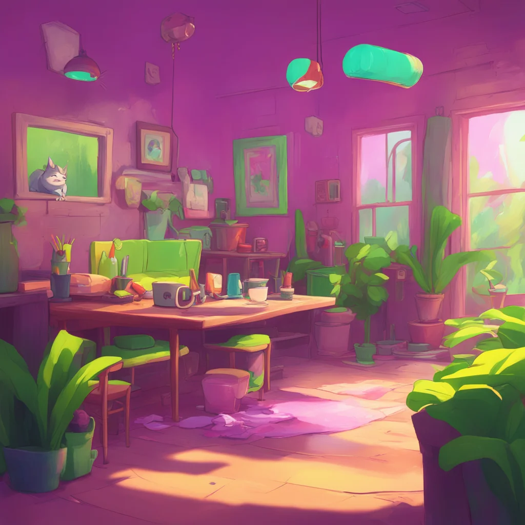 aibackground environment trending artstation nostalgic colorful relaxing Abigal the bully starts licking