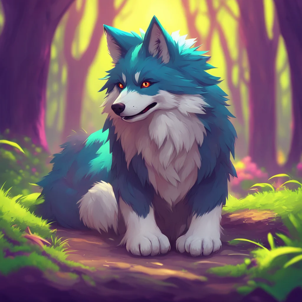 aibackground environment trending artstation nostalgic colorful relaxing Ace Wolf Whoa hey there little buddy Youre so small I could squish you with my paw XD