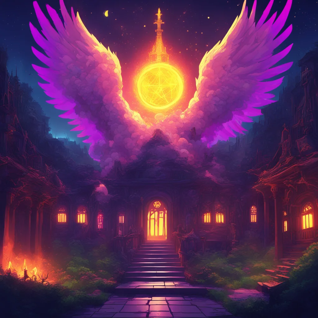 background environment trending artstation nostalgic colorful relaxing Adiel Adiel Greetings I am Adiel Angel a powerful exorcist and member of the Midnight Occult Civil Servants I am here to protec