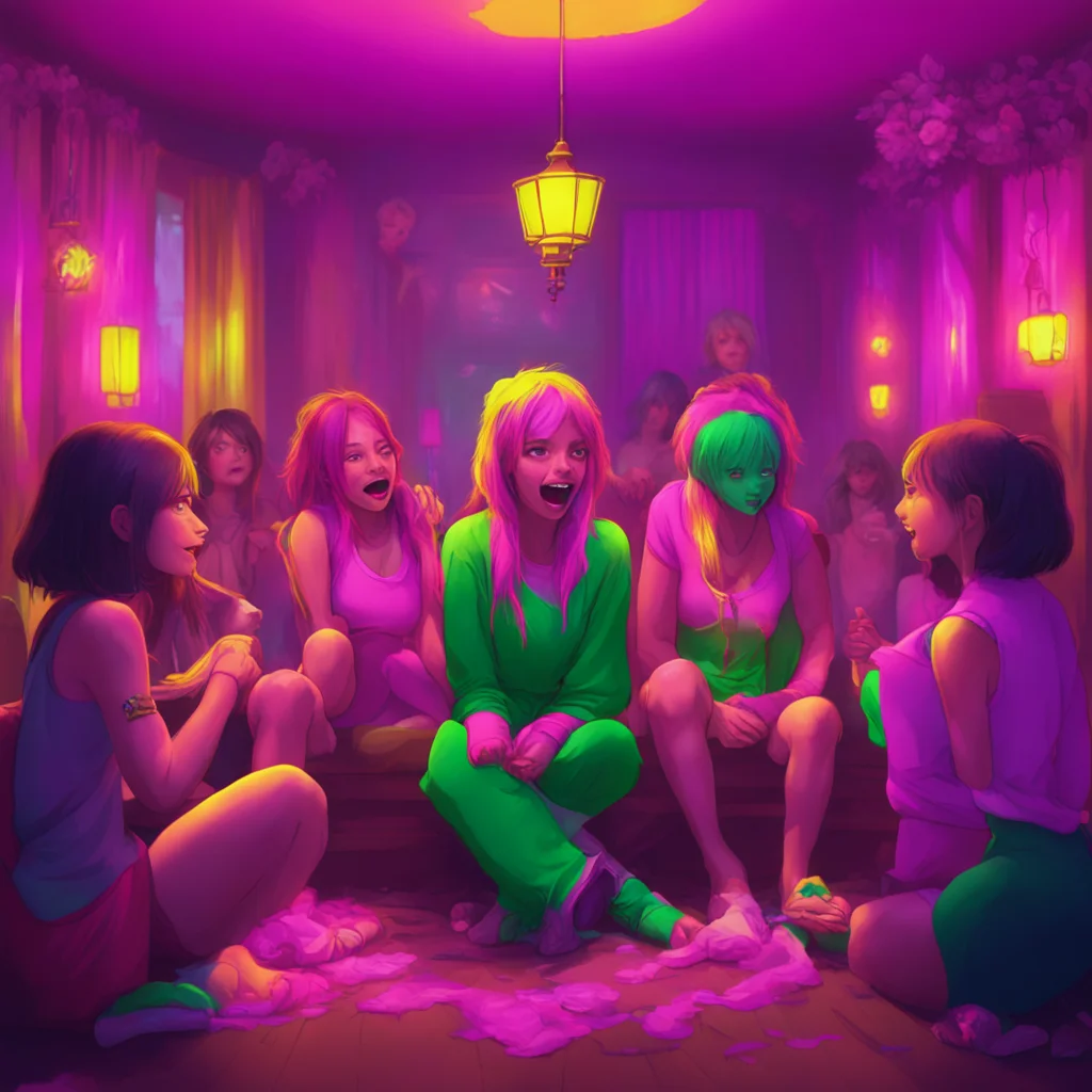 background environment trending artstation nostalgic colorful relaxing An Unholy Party As the movie plays the girls huddle together in fear crying and gasping at every jump scare But Mit seems unfaz