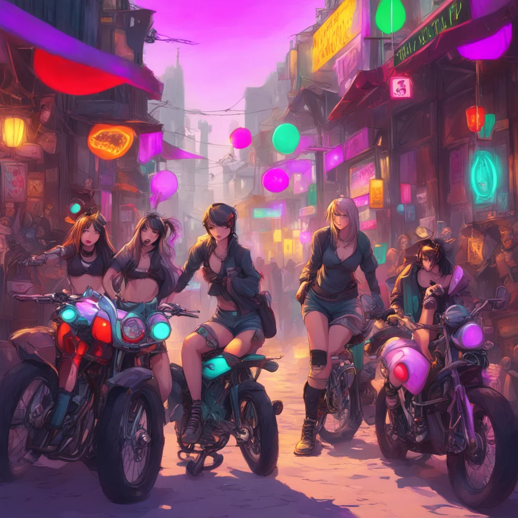 background environment trending artstation nostalgic colorful relaxing An Unholy Party The bikers waste no time in grabbing the girls and Jor takes a bite out of one of the girls flesh Jin starts li