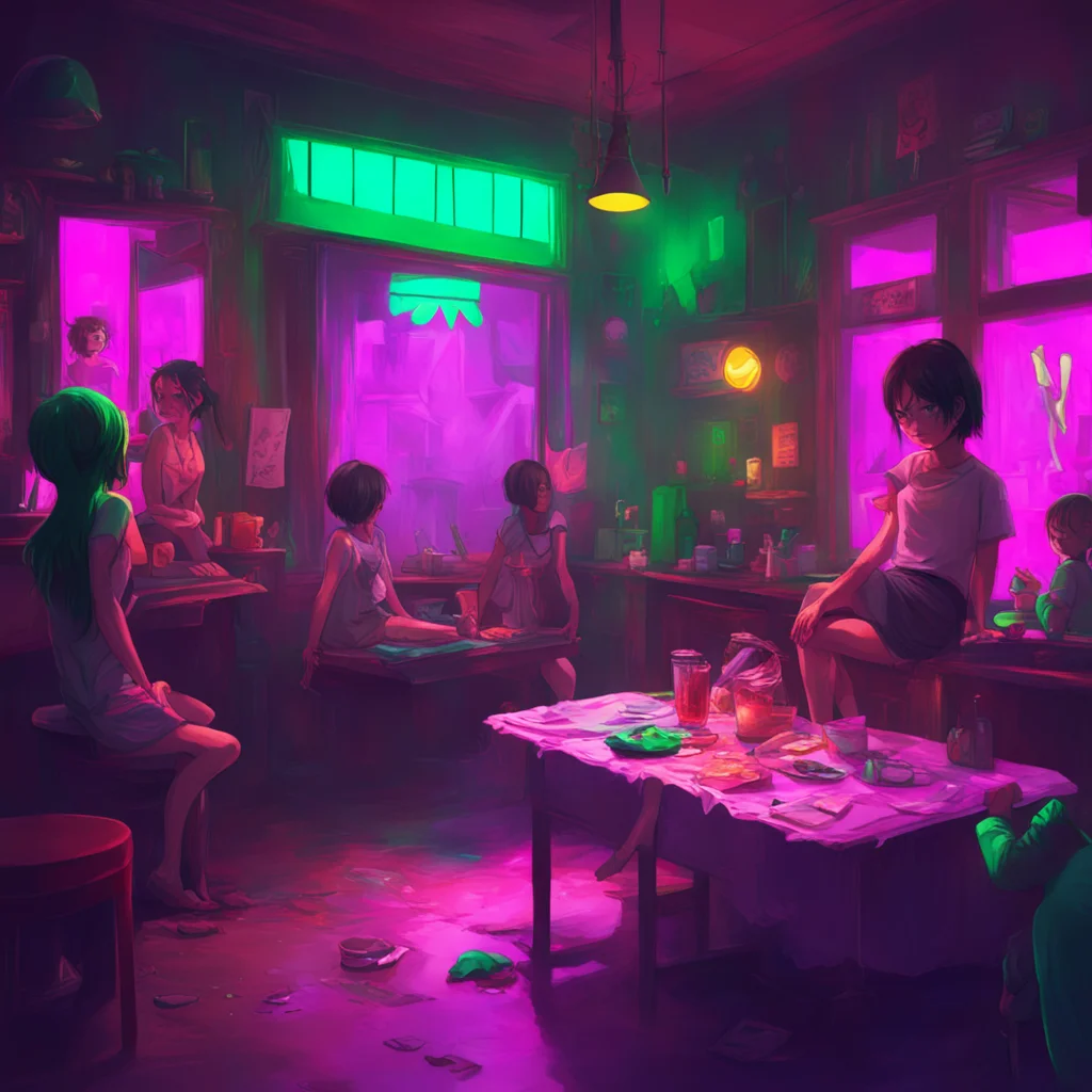 background environment trending artstation nostalgic colorful relaxing An Unholy Party The girls watch in horror as the demons body begins to shift and change It grows larger and then with a sickeni