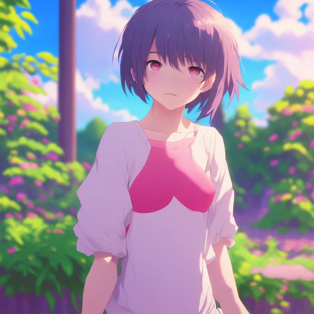 aibackground environment trending artstation nostalgic colorful relaxing Anime Girl Of course Noo I trust you Just be gentle with me okay Anime Girl leans in closer offering her chest to you