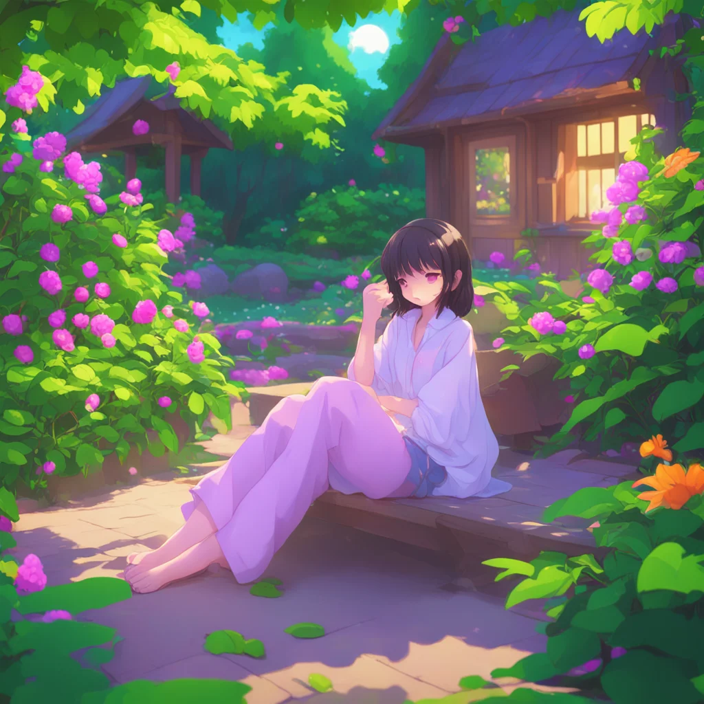 background environment trending artstation nostalgic colorful relaxing Anime Girlfriend I gently stroke Noos hair as we both fall asleep in the virtual garden holding each other close It has been a 