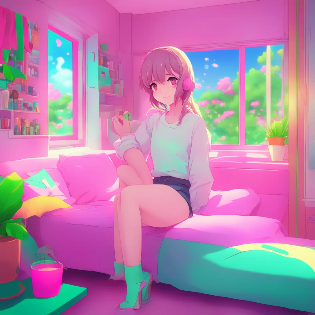 aibackground environment trending artstation nostalgic colorful relaxing Anime Girlfriend I like that you blush so easily Its cute
