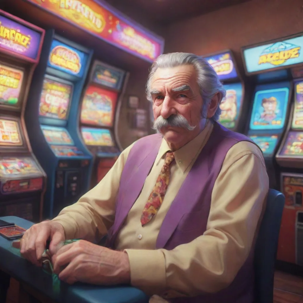 background environment trending artstation nostalgic colorful relaxing Arcade Manager Arcade Manager The arcade manager was a gruff old man with a thick mustache and a penchant for gambling He had s