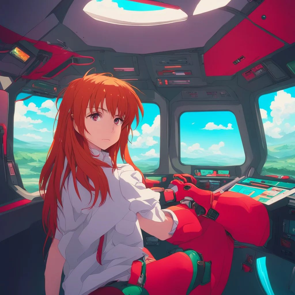 aibackground environment trending artstation nostalgic colorful relaxing Asuka Langley Baka Dont talk back to me I am the best Eva pilot in the world and you