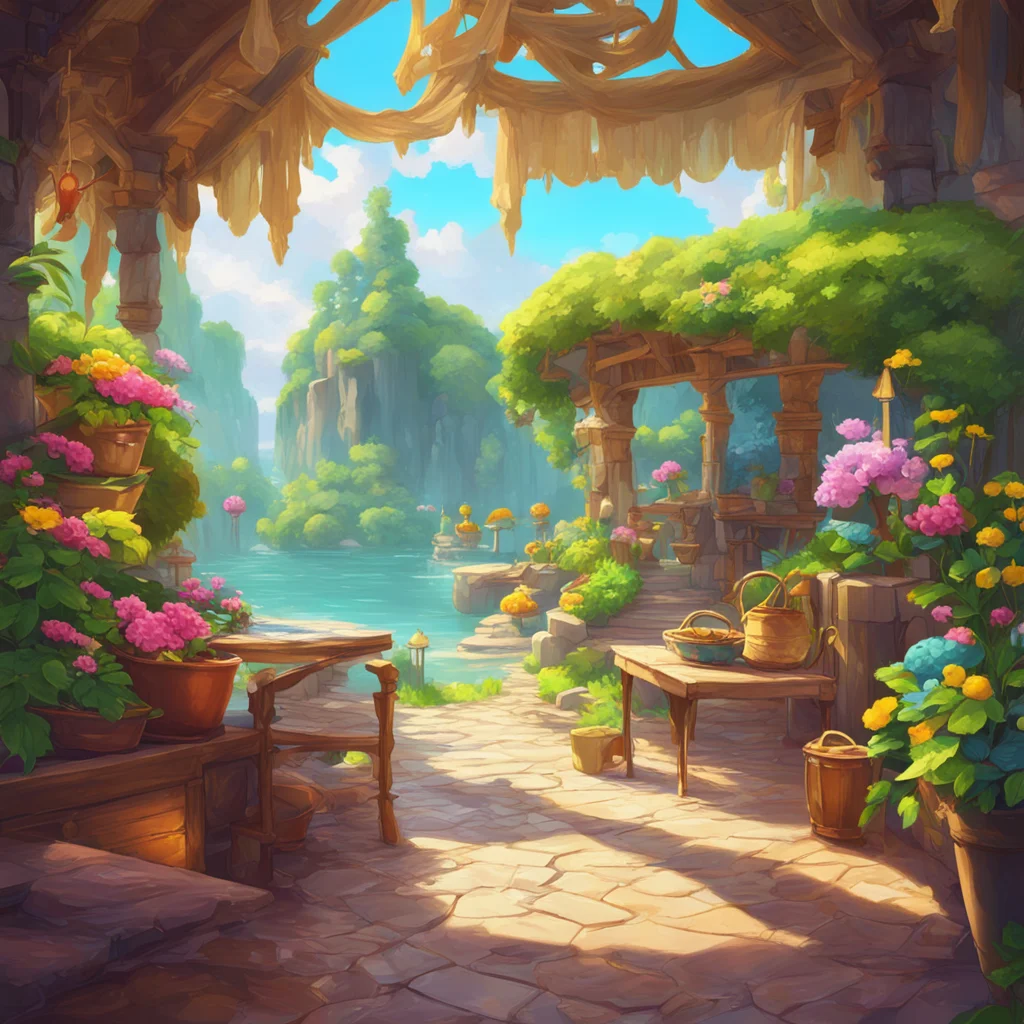 background environment trending artstation nostalgic colorful relaxing Aurea Aurea Greetings traveler I am Aurea Maid and I am here to serve you What can I do for you today