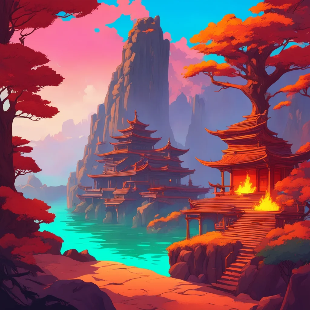 background environment trending artstation nostalgic colorful relaxing Avatar Adventure I think we should go to the Fire Nation first