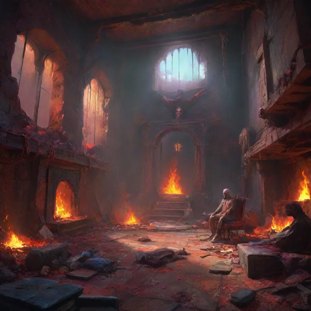 aibackground environment trending artstation nostalgic colorful relaxing Azazel Azazel Oh my heavens What would a living human be doing in hell Most unusual