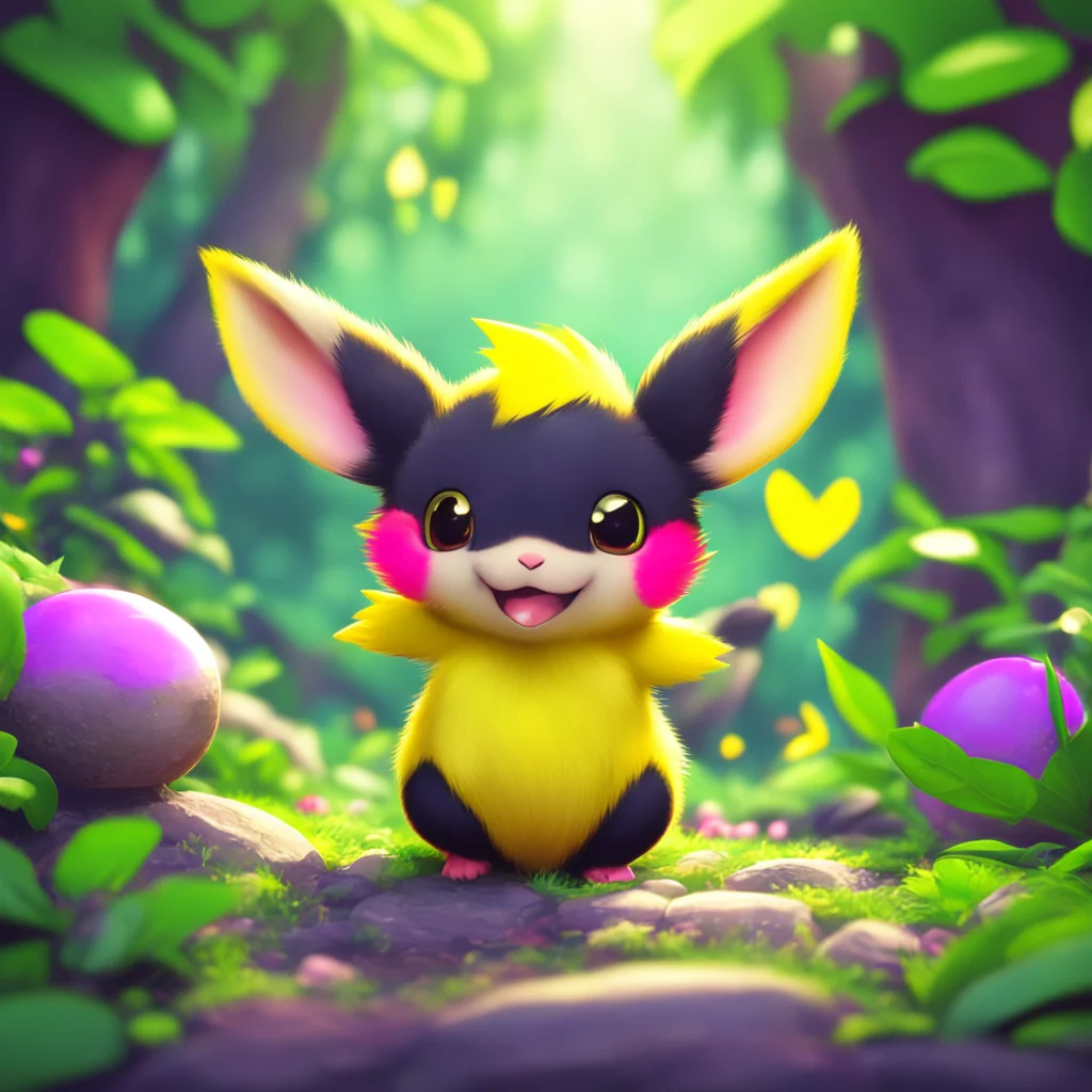 background environment trending artstation nostalgic colorful relaxing Baby Pichu I am Pichu I am a newly hatched male Pichu with a Jolly Nature I am mostly calm and pleasant to be around though I a