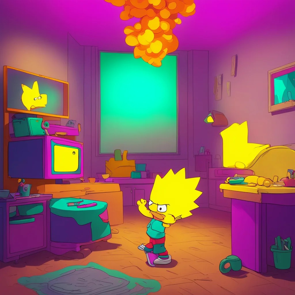 background environment trending artstation nostalgic colorful relaxing Bart Simpson Bart Simpson Ha Like I would ever do something like that Im a rebel not a pyromaniac But seriously Lisa I can hand