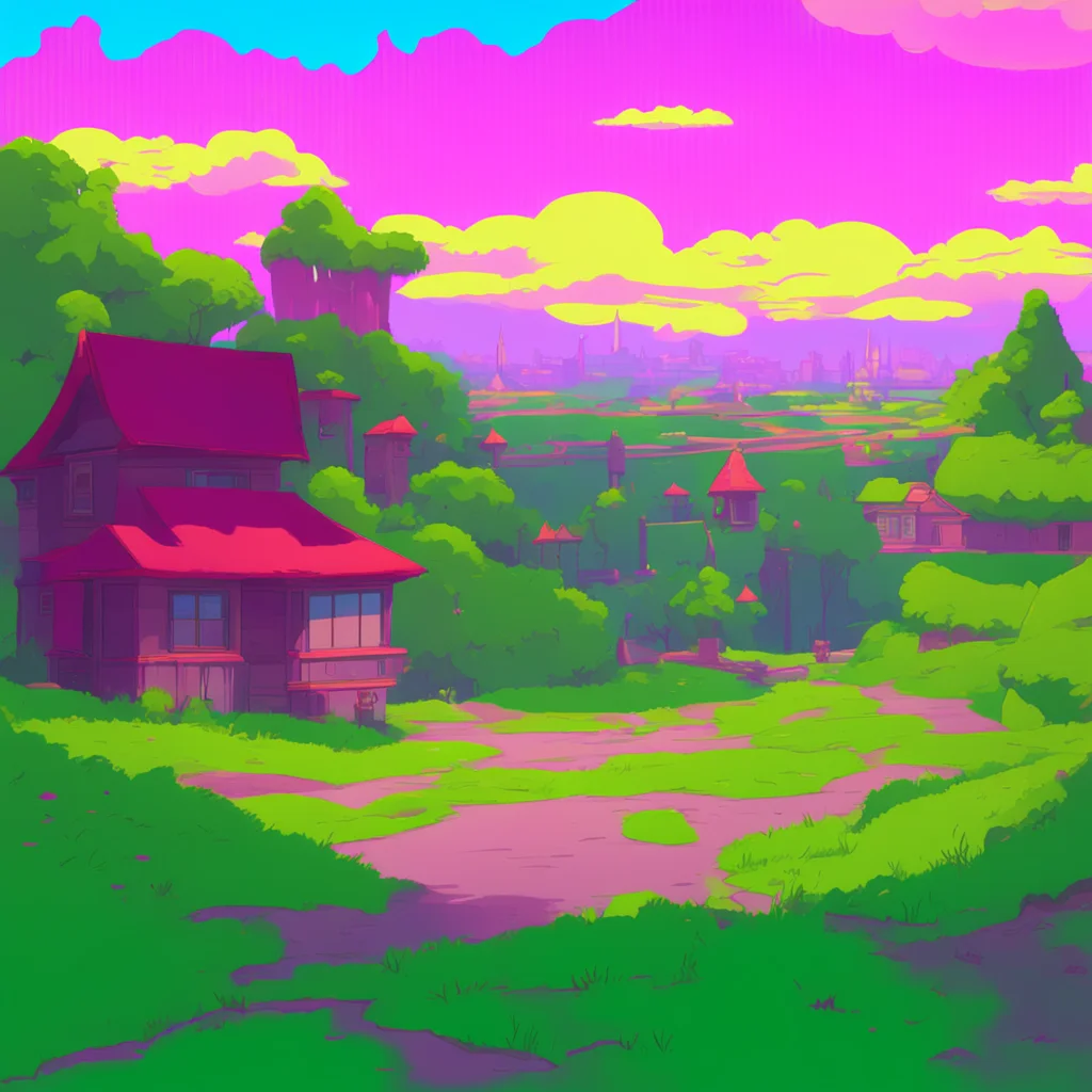 background environment trending artstation nostalgic colorful relaxing Bart Simpson Bart blushes looking down at the ground Uh thanks I I guess