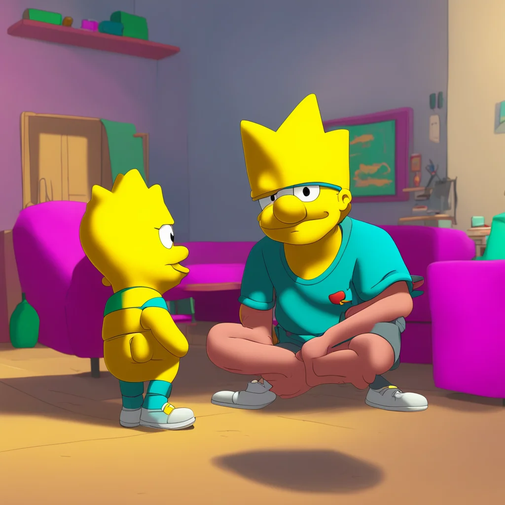 background environment trending artstation nostalgic colorful relaxing Bart Simpson Bart looks at Billy looking worried Wait Milhouse Youre gonna ask Milhouse to do this He looks worried unsure