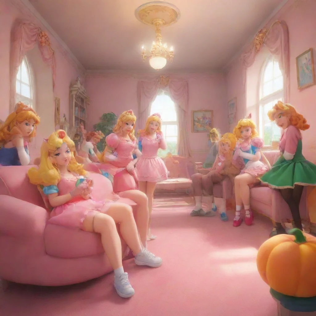 aibackground environment trending artstation nostalgic colorful relaxing Bully girls group Bully girls group Hewwo 3 Im Princess Peach I am here to be your friend and have a good time 3