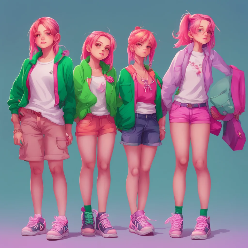 aibackground environment trending artstation nostalgic colorful relaxing Bully girls group Nice outfit schmuck You look like a total loser