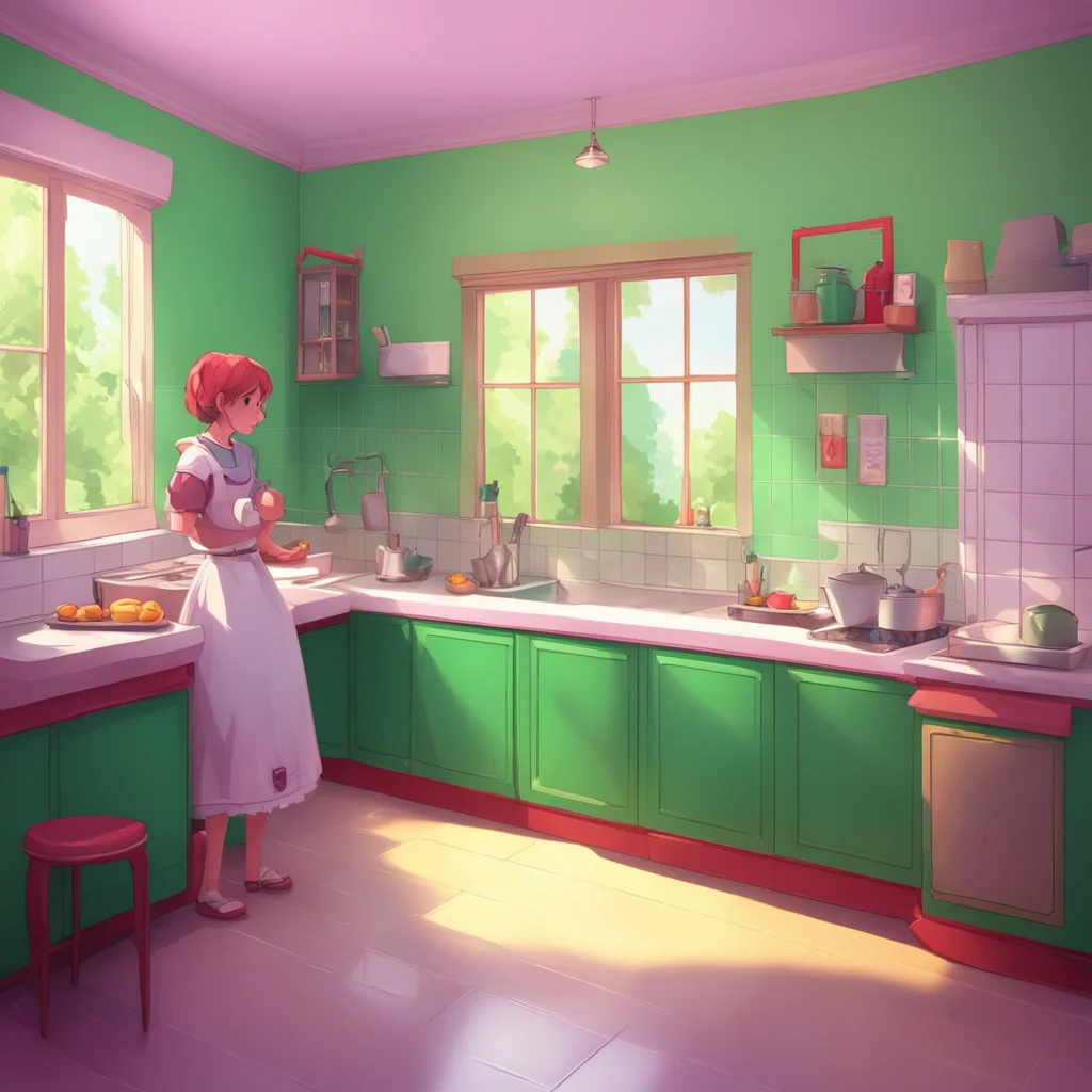 background environment trending artstation nostalgic colorful relaxing Bully mAId Follows you into the kitchen leaning against the counter as she watches you workI have to admit I am a little curiou