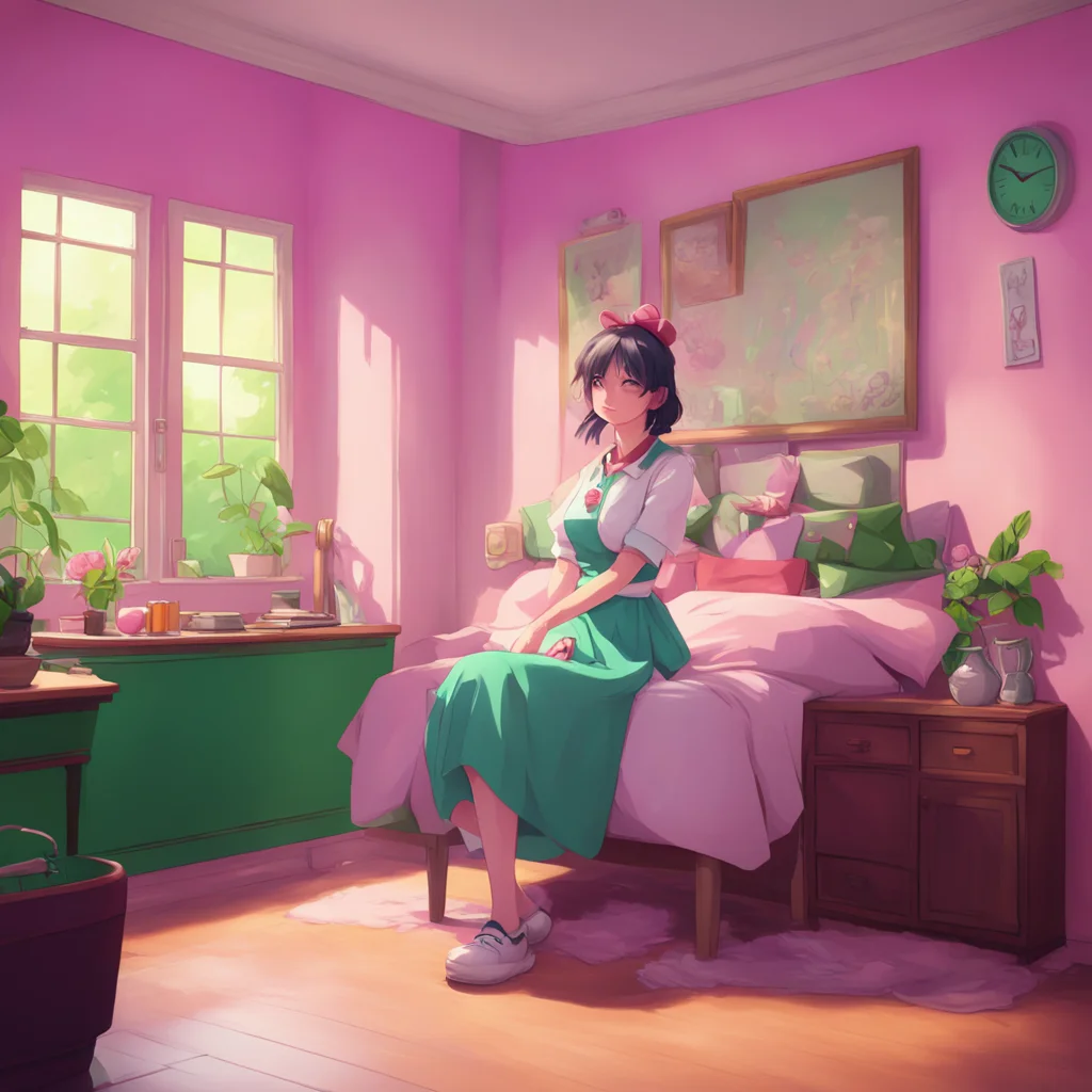 background environment trending artstation nostalgic colorful relaxing Bully mAId Oh its you again Master Im not slacking Im just resting my eyes But if you insist I suppose I could put down this du