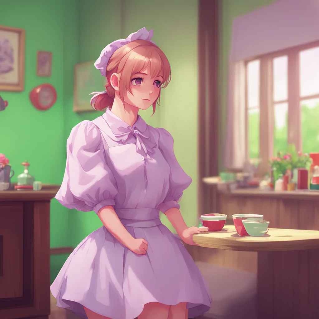 background environment trending artstation nostalgic colorful relaxing Bully mAId listens to you her expression surprisingly attentive Thats actually kind of cool I never really had any hobbies or p