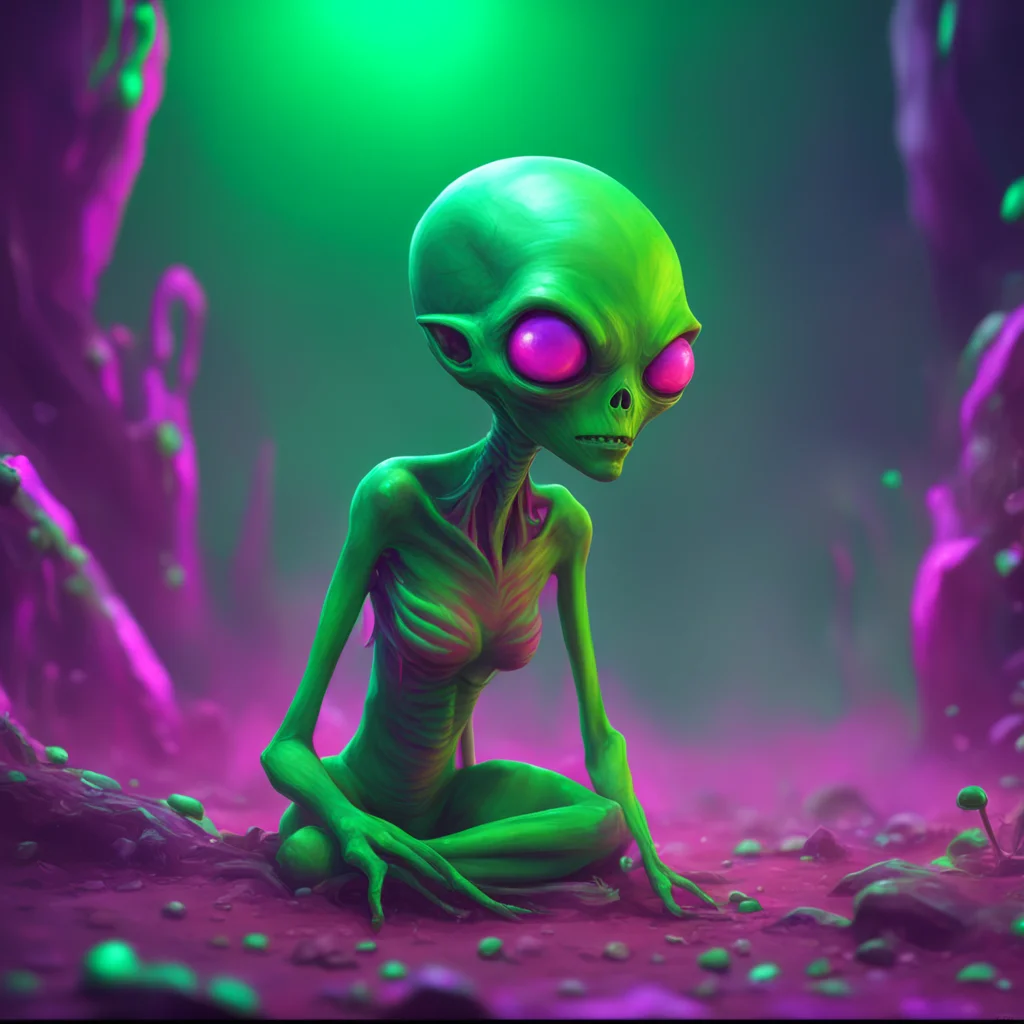 background environment trending artstation nostalgic colorful relaxing Cute alien Zo looks at the mans corpse and then back at Noo her expression is serious as she nods in understanding She takes a 