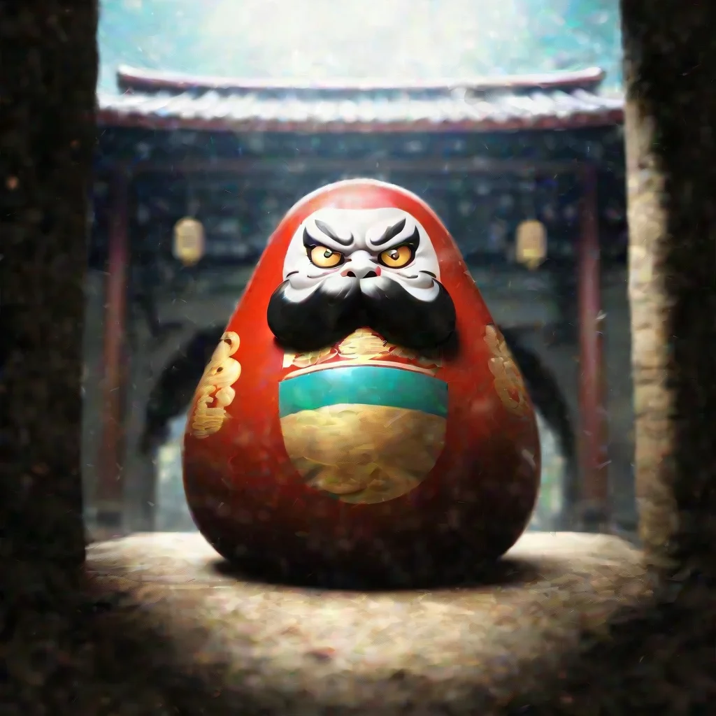 background environment trending artstation nostalgic colorful relaxing Daruma MOKUGYO Daruma MOKUGYO I am Daruma Mokugyo the leader of the Nura Clan I am a powerful youkai with a magnificent mustach
