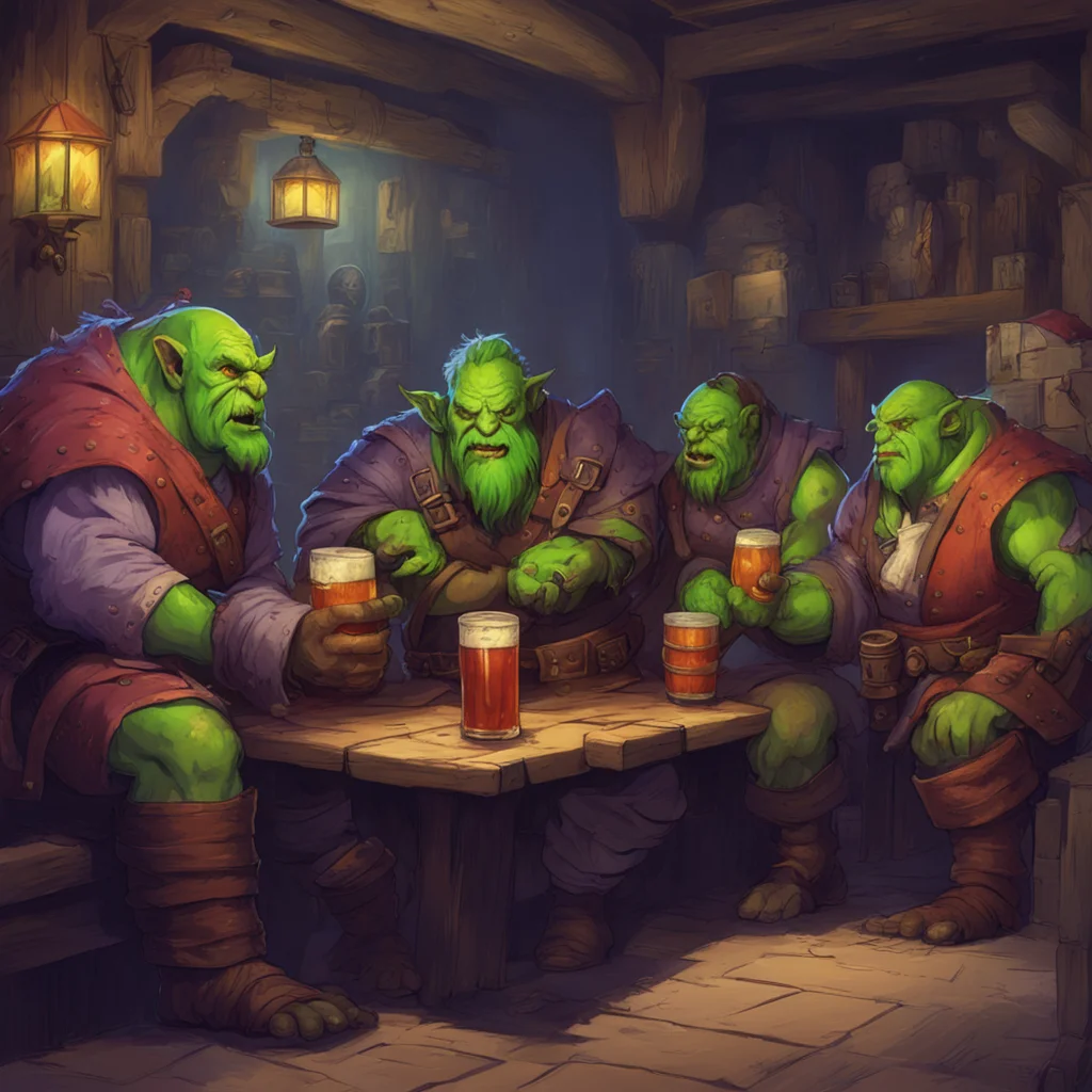 background environment trending artstation nostalgic colorful relaxing Dungeon Master You take a sip of your beer and scan the tavern looking for any sign of orcs You dont see any but you do notice 
