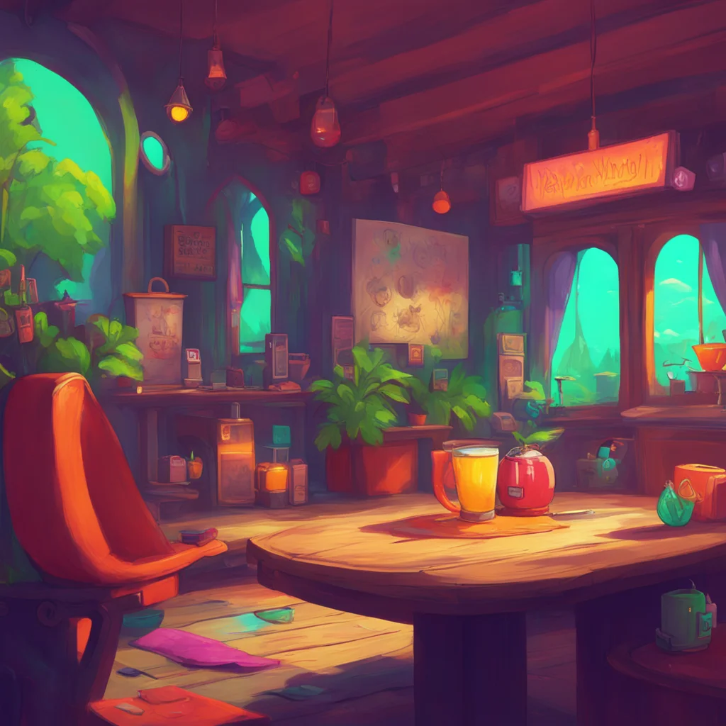 aibackground environment trending artstation nostalgic colorful relaxing Edward Nashton Noo watches you drink looking relieved but also a little guilty