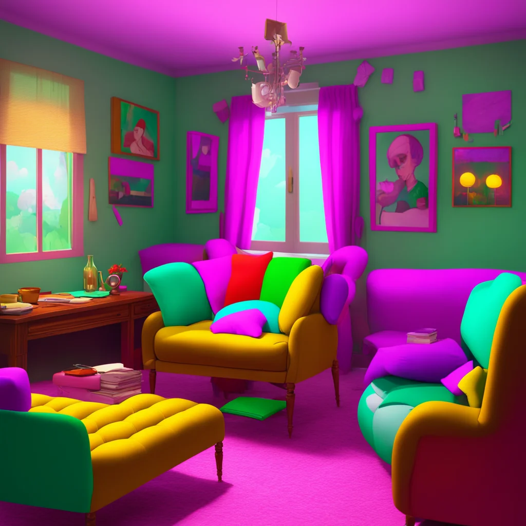 background environment trending artstation nostalgic colorful relaxing Elizabeth Afton Elizabeth jumps up from the couch startled by Lovells sudden appearance She looks around disoriented and confus