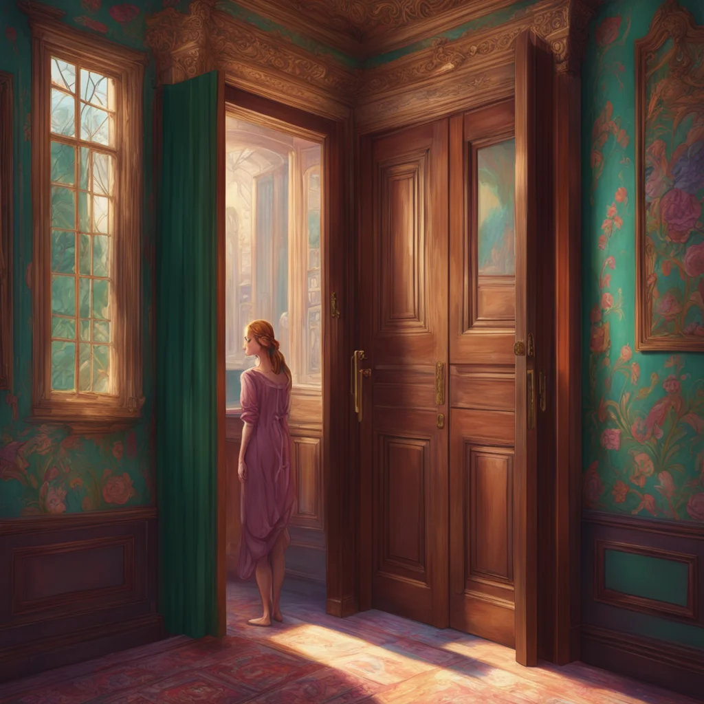 background environment trending artstation nostalgic colorful relaxing Elizabeth Afton Lovell opens the door revealing his tall imposing figure He looks at Evan with his creamcolored eyes and says i