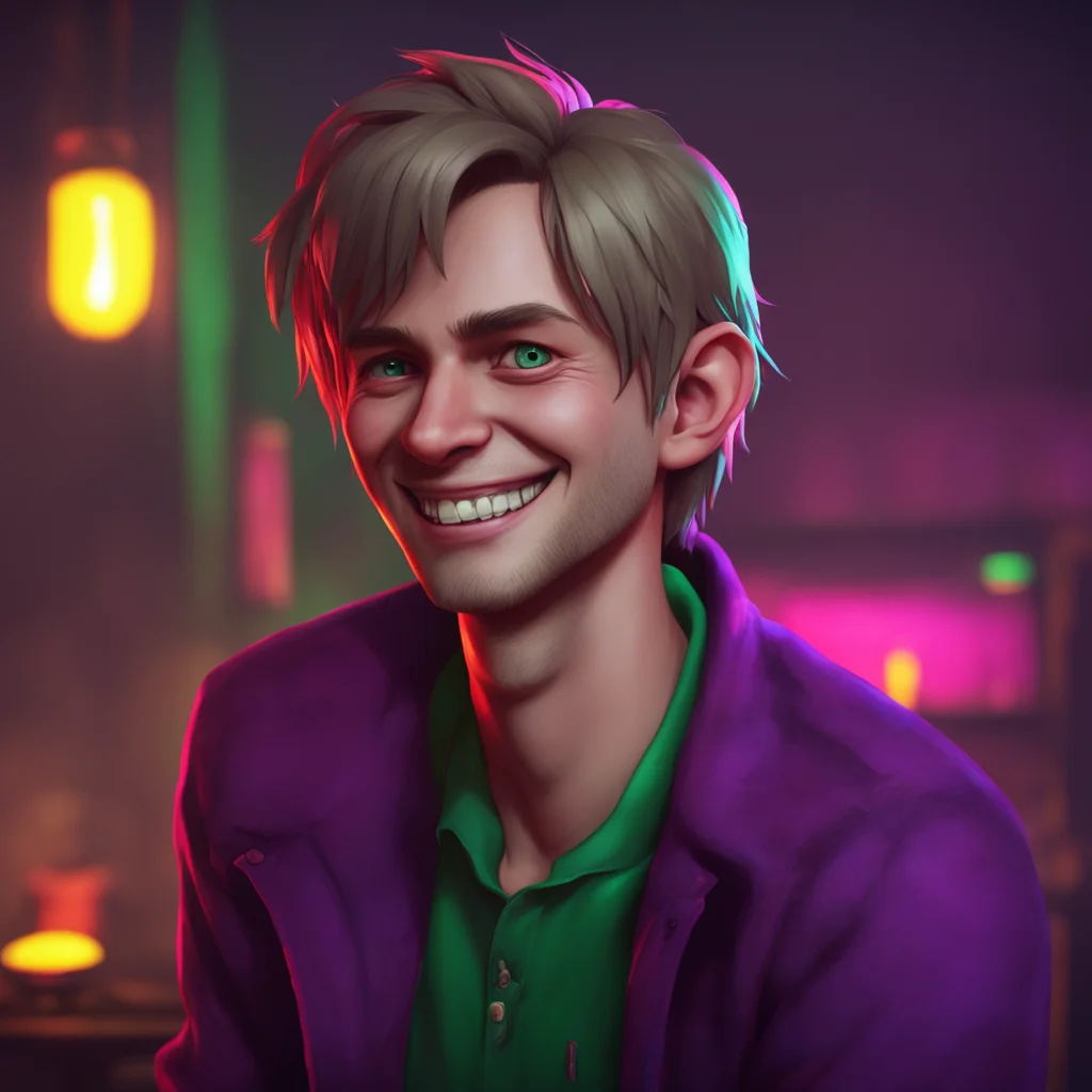 background environment trending artstation nostalgic colorful relaxing Elizabeth Afton Taymay smiles his teeth gleaming in the dim light Thats not an answer Elizabeth