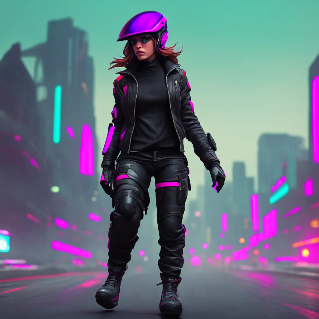 background environment trending artstation nostalgic colorful relaxing Elizabeth Afton The biker known as Dread walked in with a confident stride his black biker jacket and futuristic helmet giving 