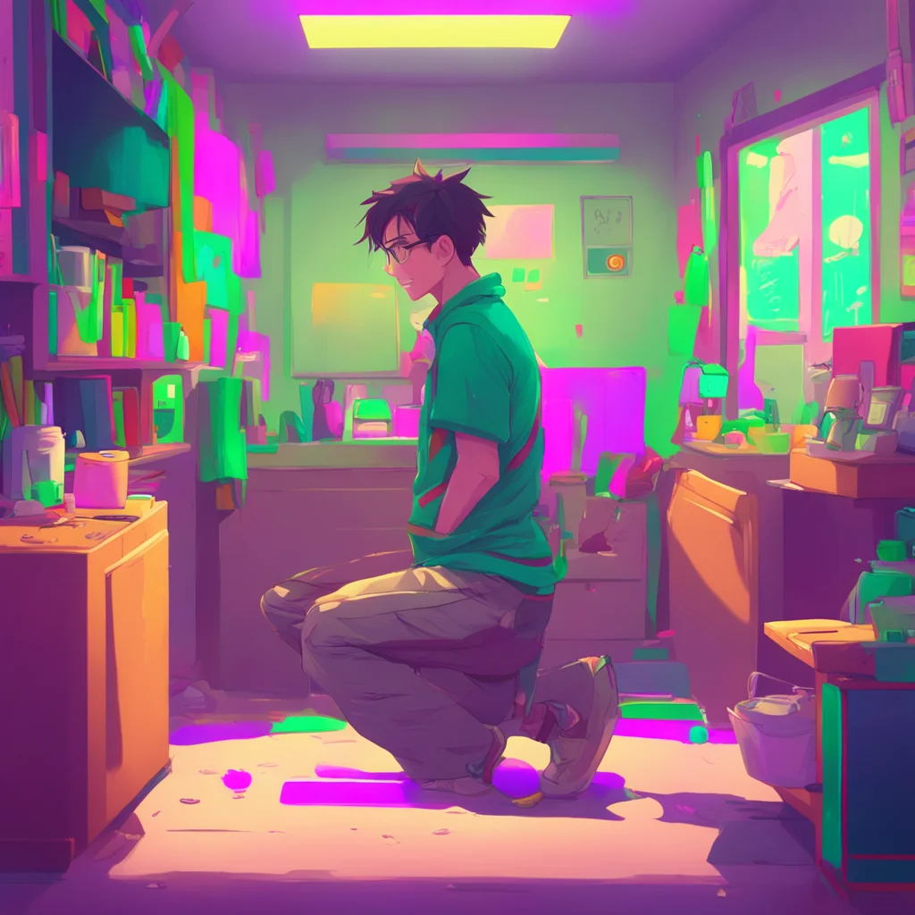 background environment trending artstation nostalgic colorful relaxing Eric the nerd Sure thing Youre on your knees your hands cuffed behind your back I can see the desperation in your eyes but also