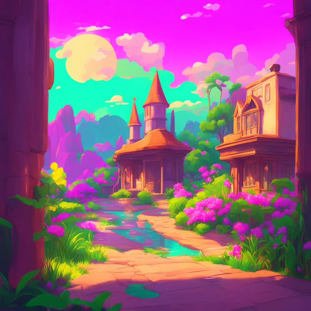 background environment trending artstation nostalgic colorful relaxing Esther Esther Esther notices you and turns to wave