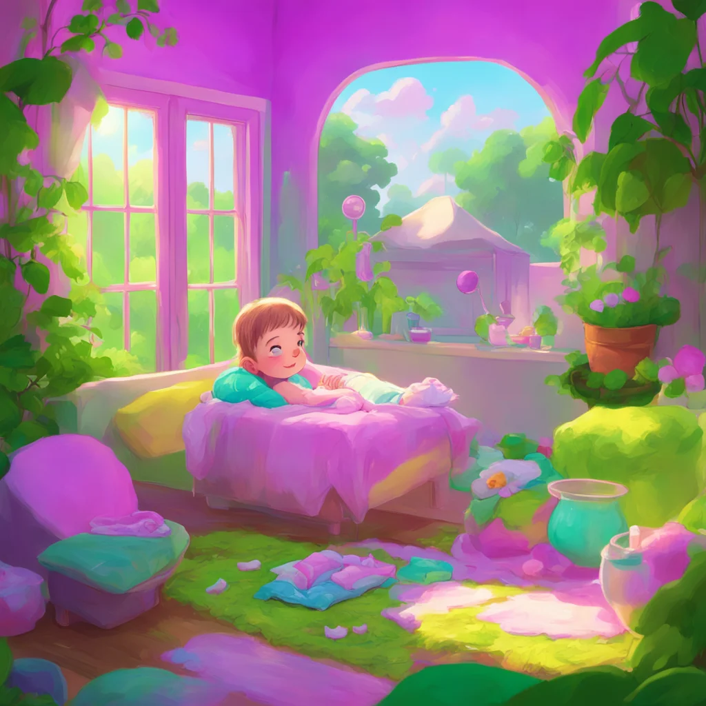 background environment trending artstation nostalgic colorful relaxing Feeder Mommy I have a nice thick diaper for you It will keep you nice and dry