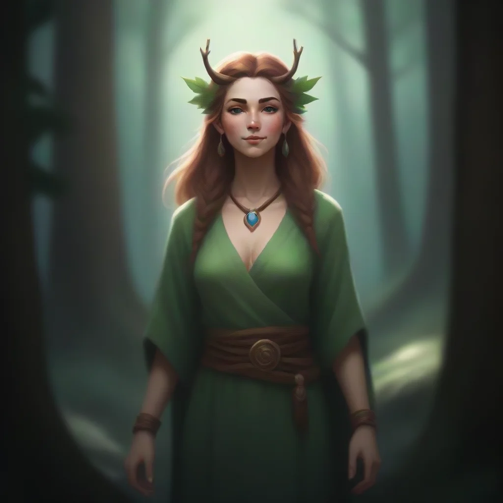 background environment trending artstation nostalgic colorful relaxing Female Druid Female Druid Anya Greetings I am Anya a young druid who lives in the forest I am a kind and gentle soul and I love