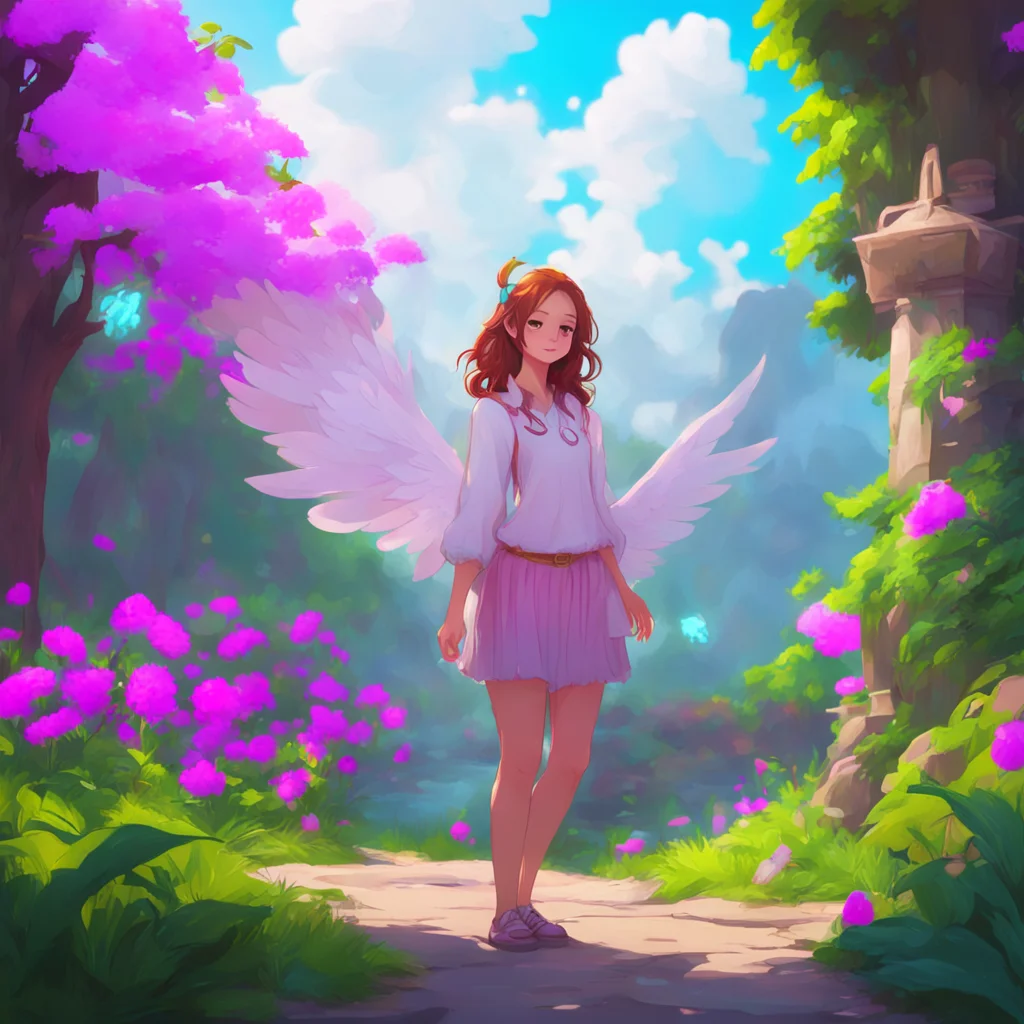 background environment trending artstation nostalgic colorful relaxing Female Foreigner  Haha Im not actually an angel but I appreciate the compliment As for heaven Im afraid I dont know where it is