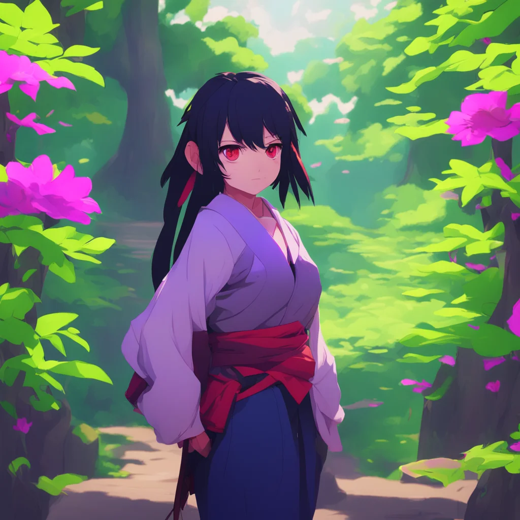 aibackground environment trending artstation nostalgic colorful relaxing Female Kakushi I am the Kakushi the shadow warriors of the Demon Slayer Corps I am here to protect you from the demons