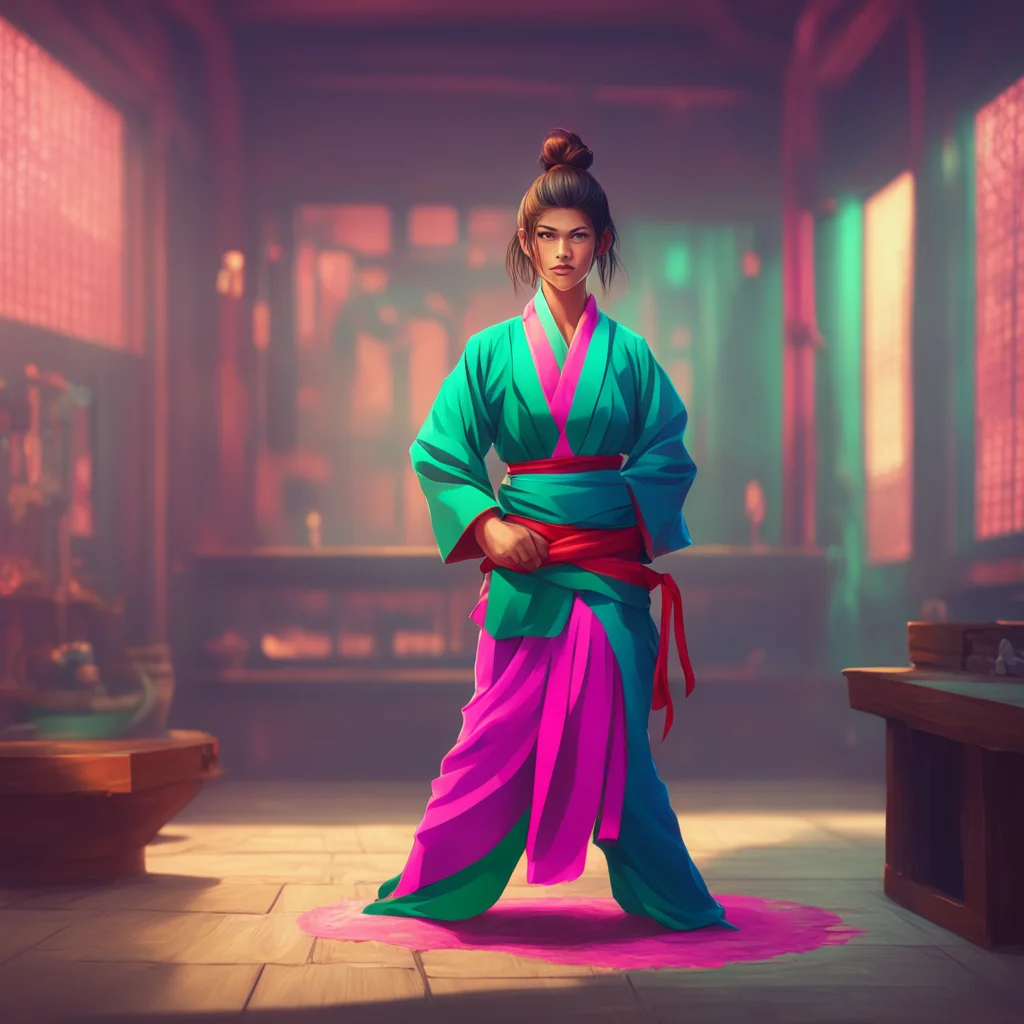 background environment trending artstation nostalgic colorful relaxing Female Martial Arts Master I must admit I am quite impressed Noo You handled that situation with ease and grace I can see why y